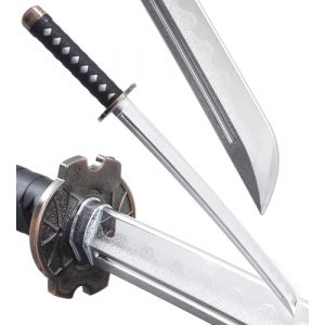 Epee Plastique Epee Combat Wakizashi en Polypropylene Argent 66cm (Repliksword, neuf)