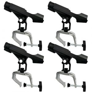 HiUmi Lot de 4 supports de canne à pêche avec grande ouverture de serrage réglable à 360 degrés (RH20) (HiUmi Sports, neuf)