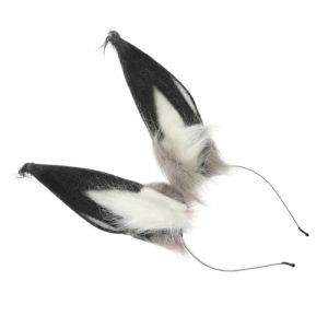 Veemoon Bandeau Oreilles de Lapin Peluche Douce pour Cosplay Accessoire Cheveux Femme Bandeau Lapin Noir Blanc Gris F&ecirc;te D&eacute;guisement Adulte (lucy Liu, neuf)