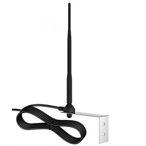 KASER Antenne universelle pour portail automatique 433.92 MHz compatible pour récepteurs et automatisation porte de garage, y compris support et câble blindé RG174 (SALTY PEAR LIMITED, neuf)