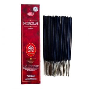 Bâtonnets d'encens Hem Frankincense - 1 Paquet de 100 g (80-90 Bâtonnets) - Aromathérapie - Méditation - Yoga - Emballage Écologique (MATHILDE, neuf)
