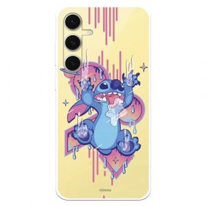 Coque compatible avec Samsung Galaxy S24 FE Officielle Disney Stitch Graffiti pour protéger votre téléphone portable Coque en silicone transparent souple sous licence officielle Lilo & Stitch (La Casa de Las Carcasas, neuf)