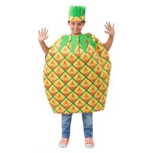 Funidelia | D&eacute;guisement ananas pour fille et gar&ccedil;on Fruit, Nourriture - D&eacute;guisement pour Enfant et accessoires pour Halloween, carnaval et f&ecirc;tes - Taille 3-6 ans - Jaune (Funidelia FR-BE-LU, neuf)