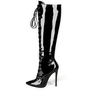 EDEFS Bottes Hautes Femme, Chaussures Sexy Talon Hiver Bottines Souples, Noir EU42 (EDEFS Official Store, neuf)