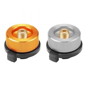 Adaptateur Ding Feng pour camping Cartouche butane Valve Type Lindal, buse pour poêle extérieur/poêle de camping/brûleur (FENGXUEI, neuf)