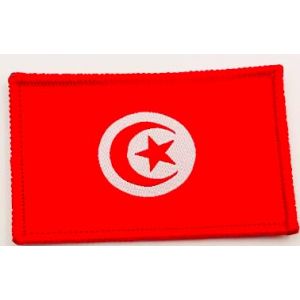 Patchs brodés drapeau Tunisie - Écusson Tunisie brodé - Patchs Tunisie motards brodés - Patch Tunisie Militaire Tunisie (Tunisie) (Pandidui23, neuf)