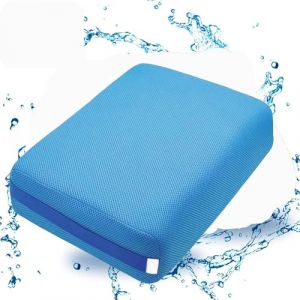 Kepuarm Siège Rehausseur De Bain, 38 x 30 x 13 cm - Coussin Baignoire Antidérapant - Coussin Baignoire Adultes et Enfants à Séchage Rapide - Bain Chaud Intérieur Et Extérieur (Bleu) (Ruizhi Creative Living, neuf)
