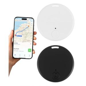 2Pcs Traceur GPS Bluetooth 5.2 Compatible iOS Android Localisateur Intelligent Multi-Objets pour Cl&eacute;s Animaux Valise Portefeuille Enfant Alarme Sonore avec Cordon Batterie Rempla&ccedil;able Port&eacute;e 15m (HuaNingJin, neuf)