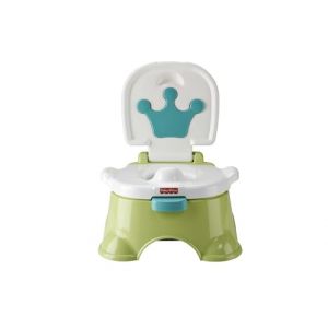Fisher-Price Pot Royal Estrade, si&egrave;ge d&rsquo;apprentissage avec r&eacute;compenses musicales, vert, toilettes pour tout-petits avec si&egrave;ge amovible, transformable en marchepied, Jouet Enfant, D&egrave;s 1 an, HPY93 (cavernedesjouets, neuf)