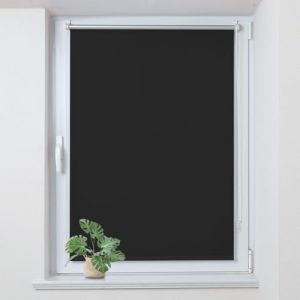 Allesin Store Enrouleur Occultant Thermique sans Perçage, Rideau Opaque Isolant, Montage Simple pour Fenêtre ou Porte, 65l x 150L cm, Largeur du Tissu 61 cm, Noir (Allesin FR Store, neuf)