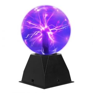 SENQIU Boule de Plasma Magique, Lumière de Boule de Plasma Électrostatique Sensible au Toucher 15CM 6 pouces, Lampe Plasma Enfant D'électricité pour Décorations Chambre, Table de Chevet, Veilleuse (YinFuDengShi Store, neuf)