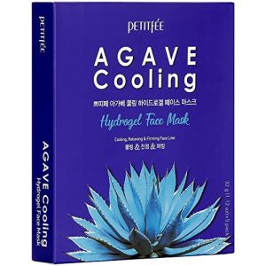 Petitfee Agave Cooling Hydrogel Face Mask 5ea (FACESHOP, neuf)