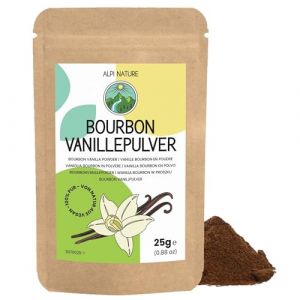 Alpi Nature Vanille en Poudre Bourbon 25g, Gousse de Vanille Bourbon de Madagascar Moulue Qualit&eacute; A (Alpi-Trade, neuf)