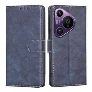 RankOne Coque pour Huawei Pura 70 Pro/Huawei P70 Pro (6.8" inches), Coque Etui Protection Housse Premium en Cuir PU - Bleu (Rankone, neuf)