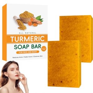 Lot de 2 savons éclaircissants Turmeric - Savon à l'acide kojique - Tourmeric - Savon éclaircissant - Savon à l'acide kojique - Savon éclaircissant - Savon à l'acide kojique - Savon éclaircissant et (LIAM ANDREW LIMITED, neuf)