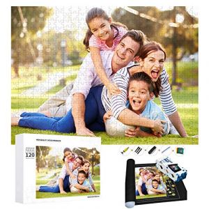 Puzzle Personnalisé avec votre Photo 1000/500/300/120 Pièces Adultes et Enfants en Bois-Puzzle en personnalisé à partir de Votre Propre Image,Cadeau personnalisé - Cadeau Original (jieyangsm, neuf)