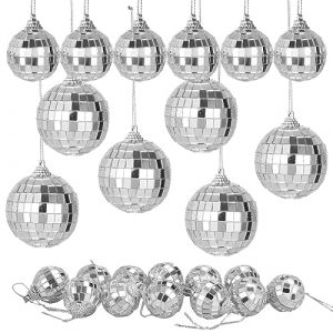 STARVAST Lot de 72 Boule Miroir à Suspendre 2/3 / 5 CM, Boule Disco Argenté, Boule à Facette Miroir pour Décoration de Mariage Arbre de Noël Vacances Bar - Boule Disco de 3 Tailles à Suspendre (StarVast, neuf)