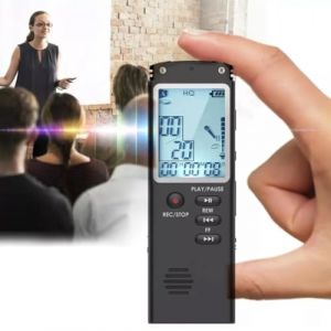 FiTspi Enregistreur EVP de chasse aux fant&ocirc;mes, 8 Go d'&eacute;quipement paranormal Spirit bo&icirc;te vocale num&eacute;rique, mini dictaphone professionnel espion enregistrement audio avec WAV, lecteur MP3 (xuelingkuajing, neuf)