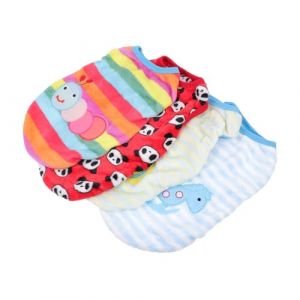 SEWACC Lot de 4 Gilets pour Petits Chiens et Chats Taille XS en Flanelle Chaude et Douce Motifs Panda Chenille Cheval &agrave; Bascule et Escargot V&ecirc;tements Confortables et Isolants pour (HL&middot;Mileage, neuf)