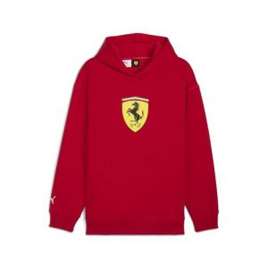 PUMA Sweat &agrave; capuche Scuderia Ferrari Sportswear Shield pour homme, Rosso Corsa Red, M (sportroompl, neuf)