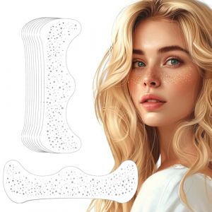 10 pi&egrave;ces Tatouages en Paillettes Pour Visage,Glitter Freckles Argent,Tatouage Visage Taches de Rousseur Paillet&eacute;es Impermeable,Taches de Rousseur Tatouages Temporaires pour Femmes-QBT019 (Han Lu Dian ZI, neuf)