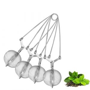 MHwan boule a the, 4 pieces infuseur thé, boule à thé moderne et minimaliste pour filtrer les feuilles de thé et saupoudrer les épices (MHwan, neuf)