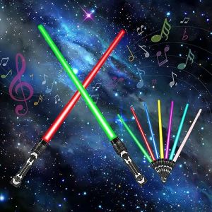 Zehan Zitong 2 Pièces Sabre Laser pour Enfants, 7 Couleurs Sabre Lumineux,Sabre Laser, Lightsaber,Epées Laser à LED avec Son, Cosplay Fête d'anniversaire Cadeaux (shunxingde, neuf)