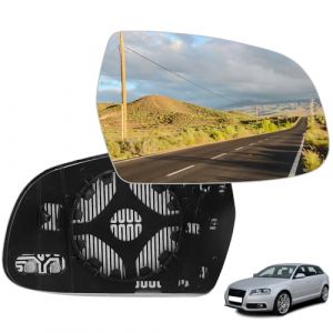 DBREAKS Glace De R&eacute;troviseur Chauffant, Audi A3&A4L&A5, Verre de R&eacute;troviseur Remplacement, Vitre de r&eacute;troviseur chauffant de remplacement(Droite) (AMIGOB, neuf)