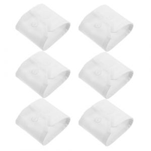SUPVOX Lot de 3 Paires de Manches Amovibles Blanches Faux Poignets de Chemise en Tissu D&eacute;coratif, Accessoires pour Manches de Pull et Chemisier, Style Chic Adapt&eacute; aux Occasions (Curve Saver, neuf)