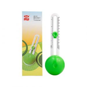 RJSQAQE Coupe-cercle, modèle de couteau de coupe rond simple en plastique, outil de découpage rotatif, coupe-papier, outil de scrapbooking, portable et réglable pour boussole, tissu, papier, artisanat (RuiJunSi, neuf)