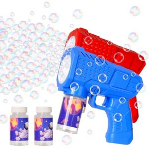 2 Pièces Machines à Bulles de Savon, Pistolets à Bulles pour Enfants, Machine à Bulles Automatique, Machines à Bulles de Savon pour Les Fête d'été, Pistolet à Bulles Jouet pour Mariage et Pâques (TMSY-EU, neuf)