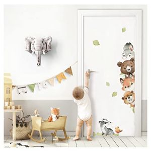 Little Deco Graz Design DL970-02 Sticker mural pour porte de chambre d'enfant Motif animaux de la for&ecirc;t sans nom Personnalis&eacute; (Grandora, neuf)