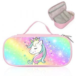 CDLIZW Trousse Licorne,Trousse &agrave; Crayons De Grande Capacit&eacute;, Crayons pour Filles Et Adolescents, 2 Compartiments et Porte-Stylo int&eacute;rieur,Id&eacute;ale pour Accessoires Scolaires (Shenzhen love Wildi e-commerce Co., LTD, neuf)