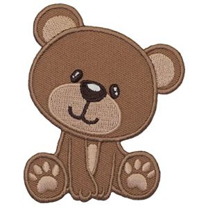 PatchMommy Patch &Eacute;cusson Brod&eacute; Thermocollant en Forme de Ours - Pi&egrave;ce Brod&eacute;e &agrave; Coudre ou Coller au fer &agrave; Repasser pour Enfant et B&eacute;b&eacute; (PatchMommy, neuf)