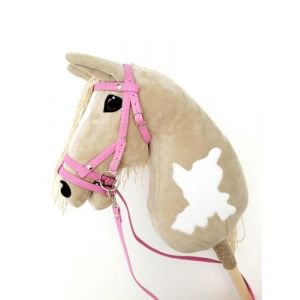 Hobby Horse Cheval de hobby Grand format A3 (cheval sur un b&acirc;ton) (beige) (Horse&Toys+, neuf)