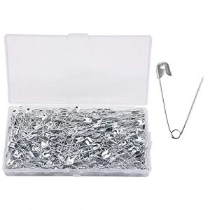 YOFASEN Épingles de sûreté 300 pièces - Épingles à nourrice Petites et Grandes Épingle plaquée Nickel - pour vêtement Art Craft Couture Utilisation pour Le Bureau à Domicile, argenté, 35 mm (YOFASEN, neuf)