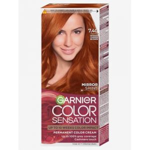 Garnier Color Sensation Hair Dye 7.40 Amber Light Mirror Shine Intense, Long-Lasting, White Hair Coverage Up to 100% -x2 (Zeitburg Schmuck & Uhren, neuf)