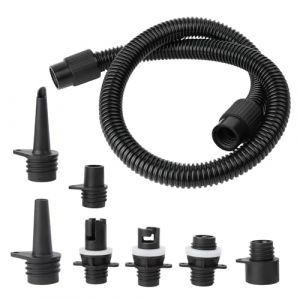 Yqhugbc Adaptateur De Pompe Sup, Adaptateur De Kayak, Tuyau Gonflage Spa Intex, Adaptateur Gonfleur Paddle, Adaptateur de Pompe Gonflable, avec 7 Buse de Valve d'air, pour Paddle,Kayak,D&eacute;riveur (Mosgydf, neuf)