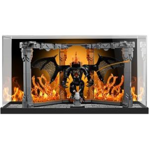 Vitrine en acrylique compatible avec Lego 10367 Le Seigneur des Anneaux : Balrog Book Nook Mod&egrave;le &ndash; Bo&icirc;te de rangement transparente anti-poussi&egrave;re (mod&egrave;le non inclus) (Shunming111, neuf)