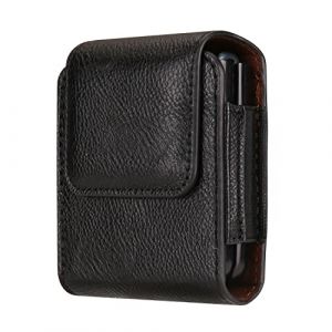 Etui de Clip Ceinture Cuir pour T&eacute;l&eacute;phone Portable Compatible avec Samsung Galaxy Z Flip 7/6/5/4/3/2/5G, Universel Pochette Ceinture Smartphone Cuir Sacoche avec Passant de Ceinture Sac Banane (Tryence, neuf)