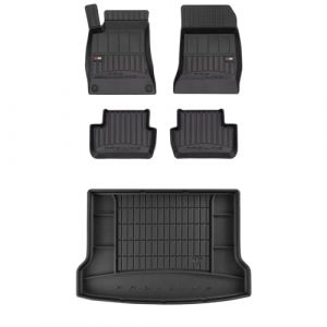 MOTOS Kit de Tapis de Sol en Caoutchouc et Tapis de Coffre pour Mercedes-Benz GLA X156 2013-2019 Am&eacute;liorez Votre Confort de Voyage avec Tapis antid&eacute;rapant Voiture 3D- Tapis de Sol Voiture Tous Temps, (MOTOS EU, neuf)