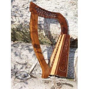 Harpe irlandaise celtique 12 cordes, avec cordes de rechange incluses (Angelsworld007, neuf)