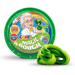 CRAZE MAGIC DOUGH P&acirc;te &agrave; modeler magique &agrave; effets sp&eacute;ciaux Pate intelligente diff&eacute;rente couleur & senteur Pate a modeler enfant 2 ans et + Slime Enfant 20g 15391 (AR First Aid, neuf)