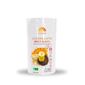 Nature AZ Golden Latte Bio Spicy Blend, Curcuma, Gingembre, Poivre, Cannelle, Sans Sucre Ajout&eacute;, IG bas, Sans Maltodextrine, Vegan & 100% Naturel, Sachet 145g env. 30 doses, Fabrication Fran&ccedil;aise (Nature AZ, neuf)