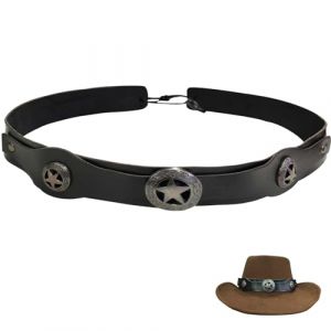 nemokamai Bandeau de chapeau en cuir pour homme et femme, chapeau de paille occidentale, chapeau Fedora en feutre, accessoires de chapeau de cow-boy, multicolore, multicolore, 1 Count (Pack of 1) (A++++Best Service, neuf)
