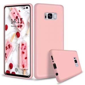 NiaCoCo Compatible avec LG G6 Coque Ultra Mince Antichoc Silicone Liquide &Eacute;tui pour T&eacute;l&eacute;phone Gel Doux Microfibre de Caoutchouc Rayure Protecteur Cas(Rose) (NiaCoCo, neuf)
