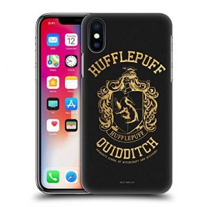Head Case Designs sous Licence Officielle Harry Potter Hufflepuff Quidditch Deathly Hallows X Coque Dure pour l'arri&egrave;re Compatible avec Apple iPhone X/iPhone XS (eCell, neuf)