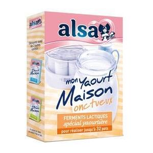 Alsa ferments lactiques spécial yaourtière - mon yaourt maison onctueux (Topalli, neuf)
