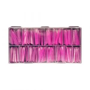 Systèmes transparents pour ongles doubles - Forme : gel UV - Embouts artificiels avec échelle pour extension - Double forme d'ongles - Couverture complète - Construction rapide (ZZZzz, neuf)