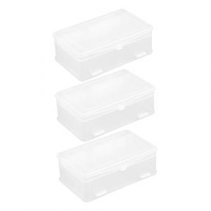 minkissy 3 Pi&egrave;ces Bo&icirc;te de Rangement Ongles Organisateur Double Couche Plastique Grand Volume pour Vernis et Outils de Manucure Bo&icirc;te de Rangement pour Accessoires Nail Art &agrave; Domicile et (Master Self, neuf)